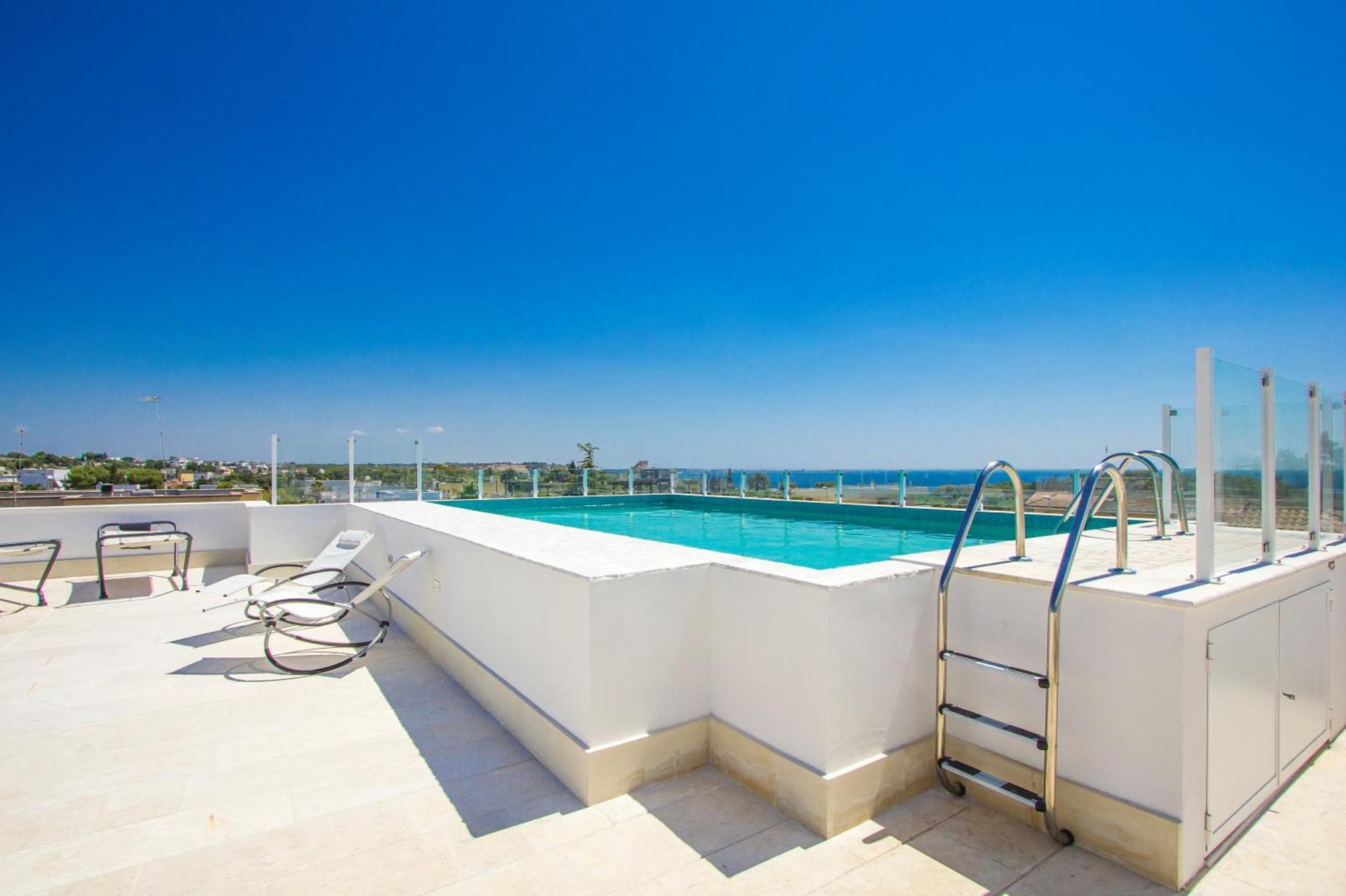 Aparthotel Residence Ludovica - Piscina Panoramica Vista Mare 산타 마리아 알 바뇨 외부 사진