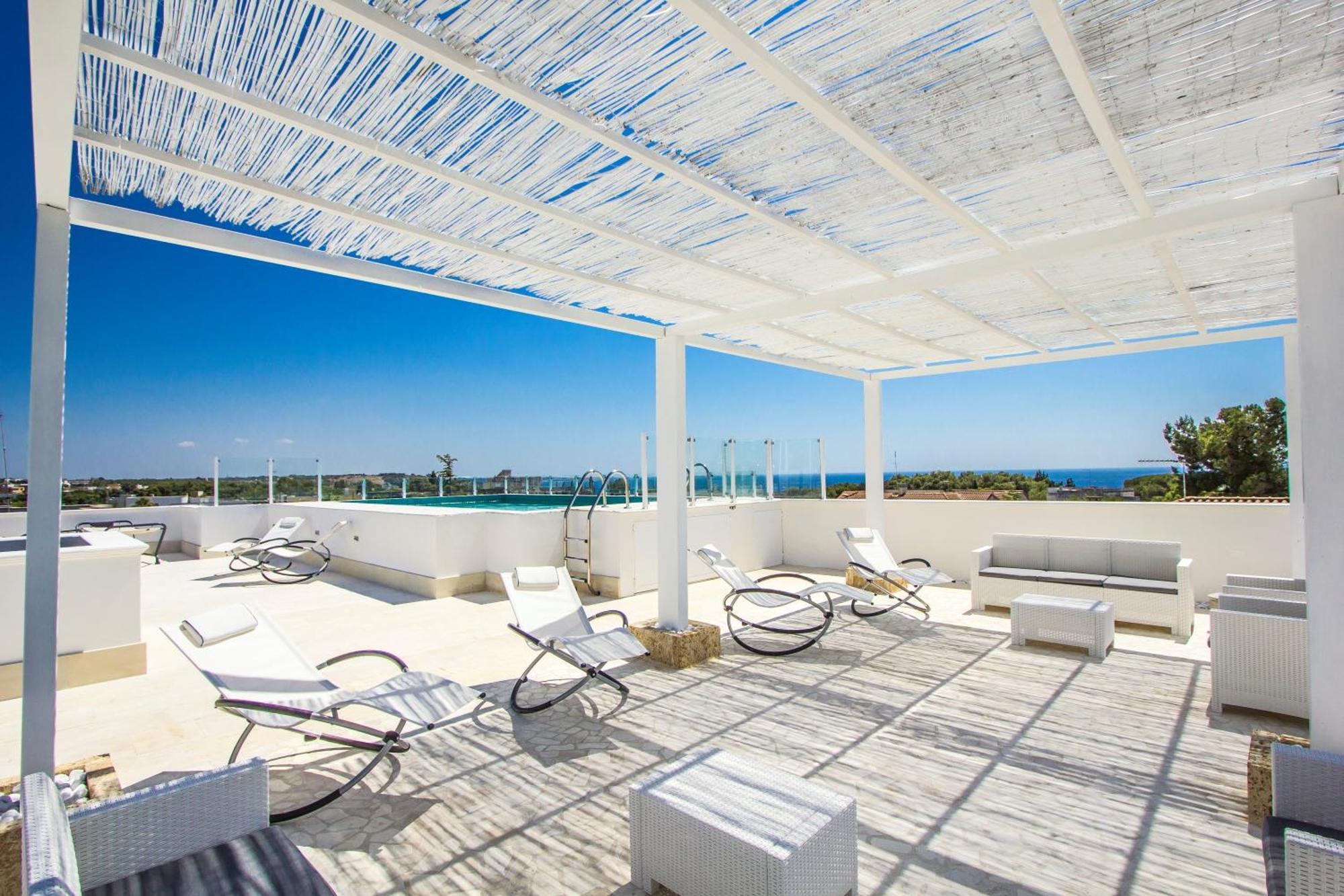 Aparthotel Residence Ludovica - Piscina Panoramica Vista Mare 산타 마리아 알 바뇨 외부 사진
