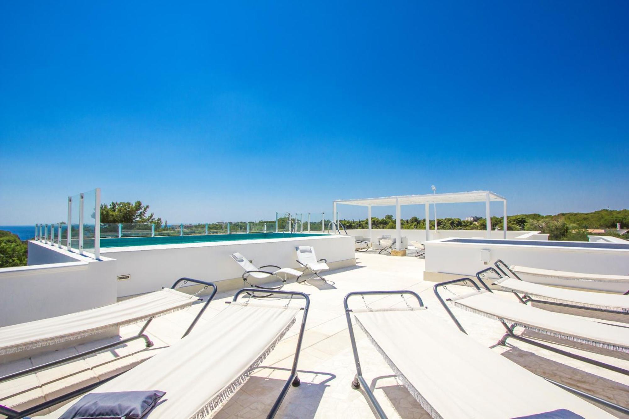 Aparthotel Residence Ludovica - Piscina Panoramica Vista Mare 산타 마리아 알 바뇨 외부 사진